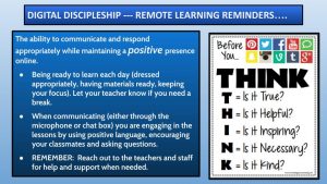 Digital Discipleship – Remote Learning Reminders